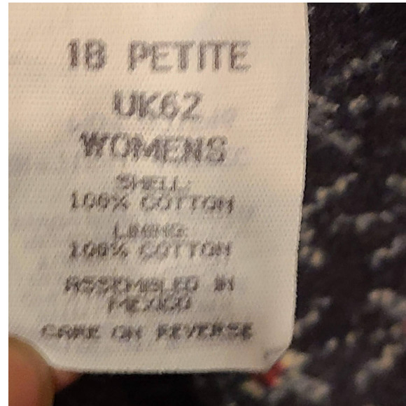 L.L. BEAN Double L Relaxed Fit High‎ Rise Flannel Lined Jeans Women's Size 18P - Picture 9 of 10